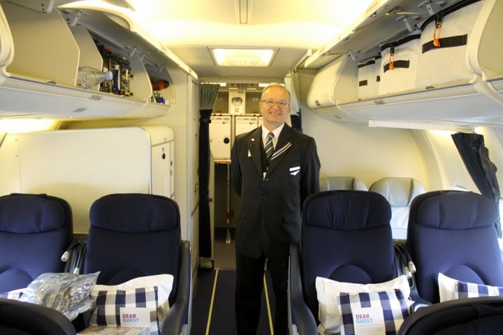 Invigning av SAS nya oljelinje, all-business class Stavanger-Houston - Inhyrt flygplan från schweiziska Privatair - 2