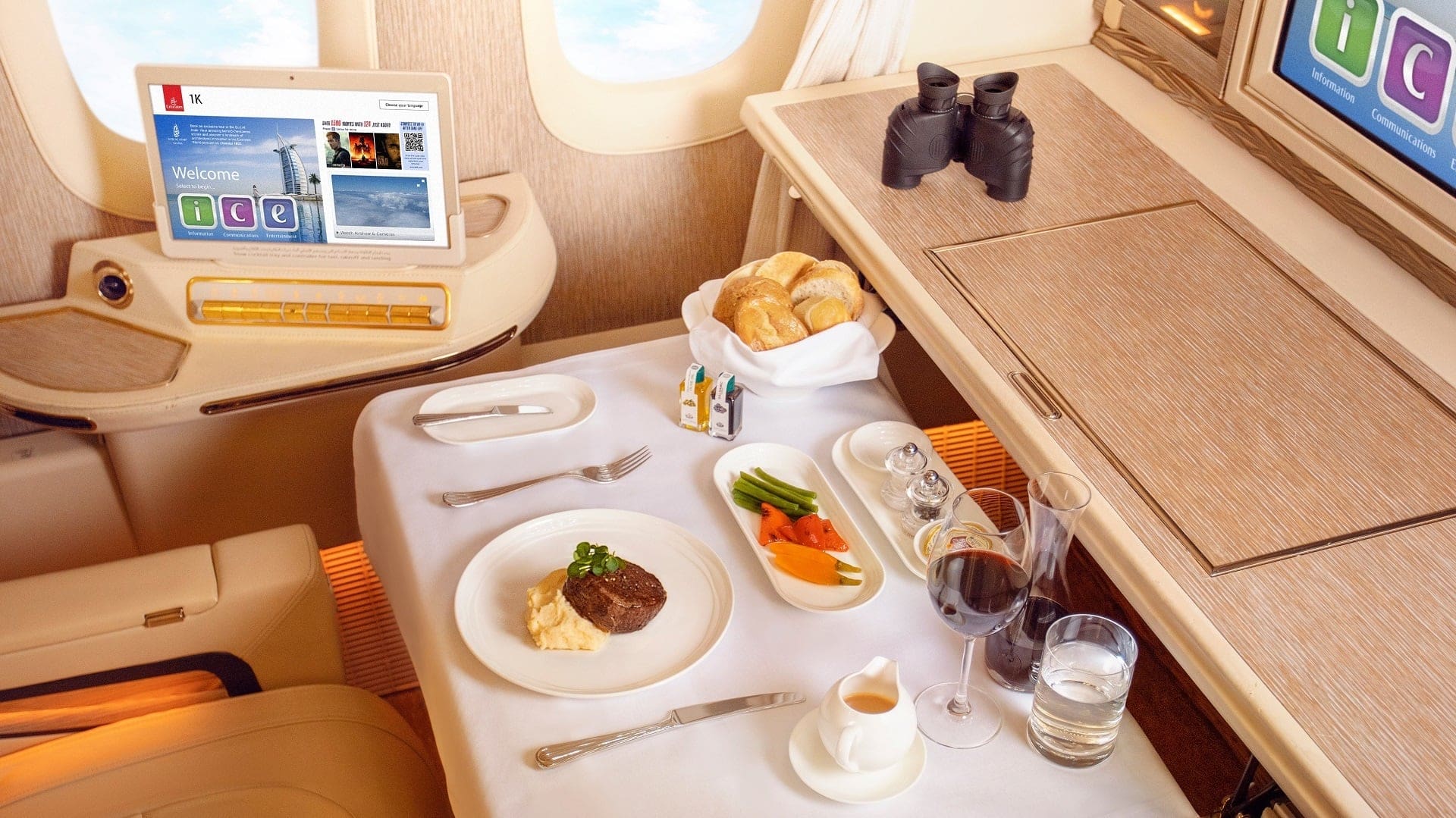 Emirates serves unlimited caviar and vintage Champagne in First Class - 2