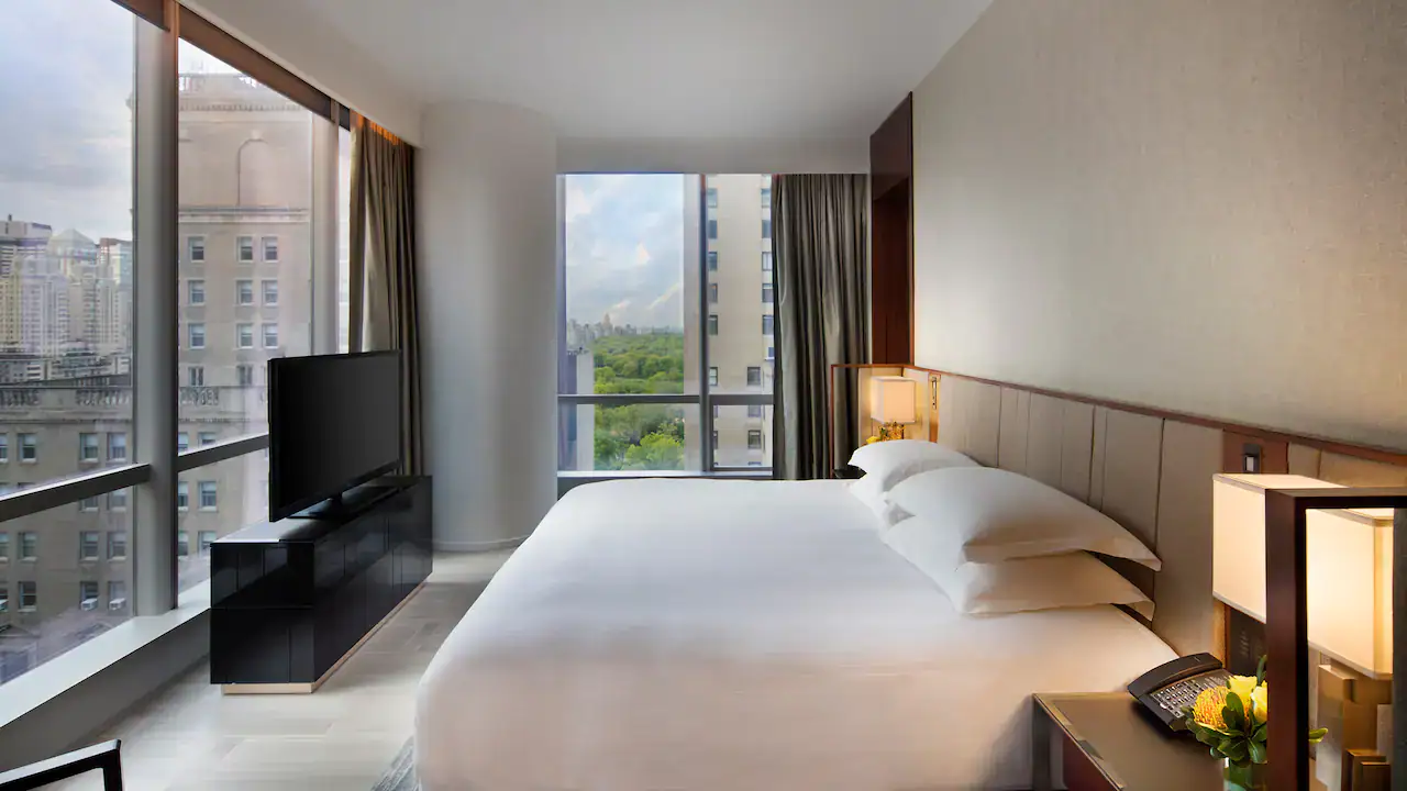 bedroom at park hyatt new york