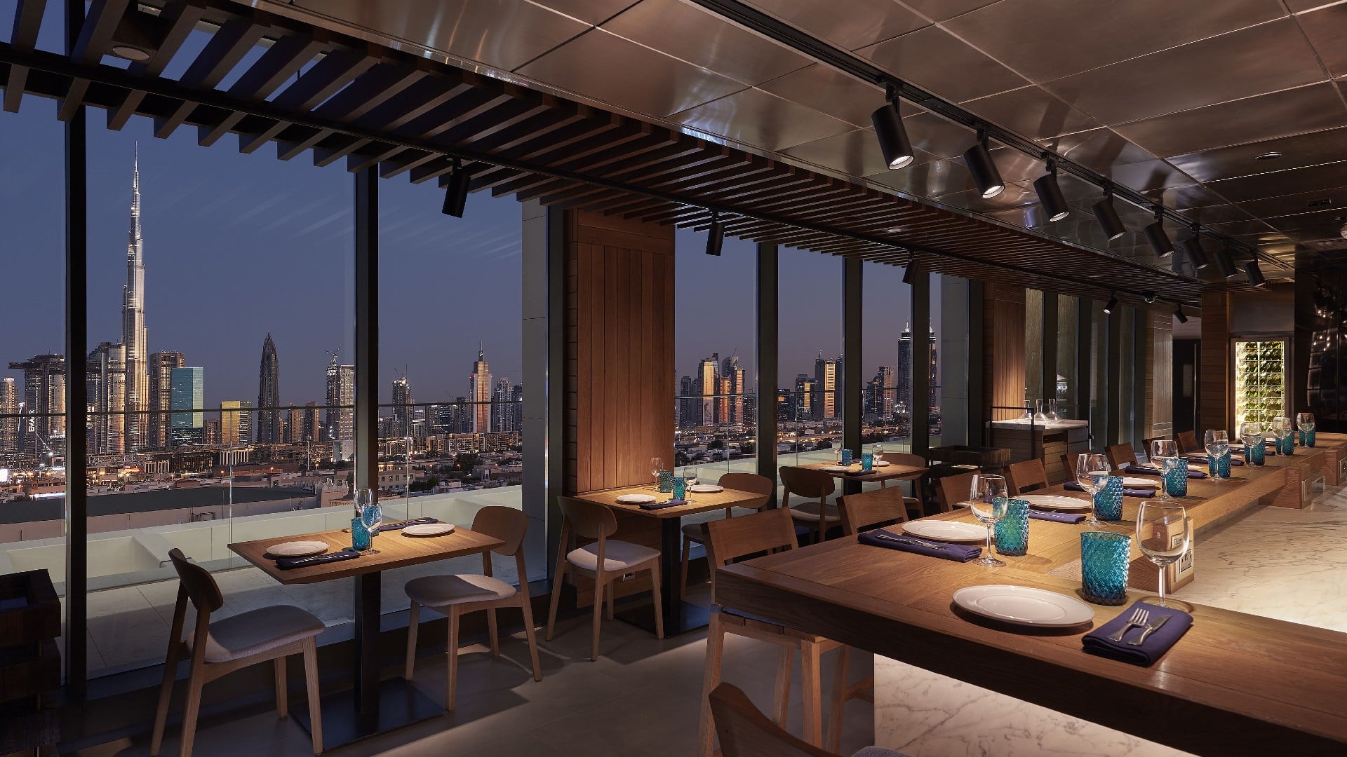 Taska resturant dubai with big windows