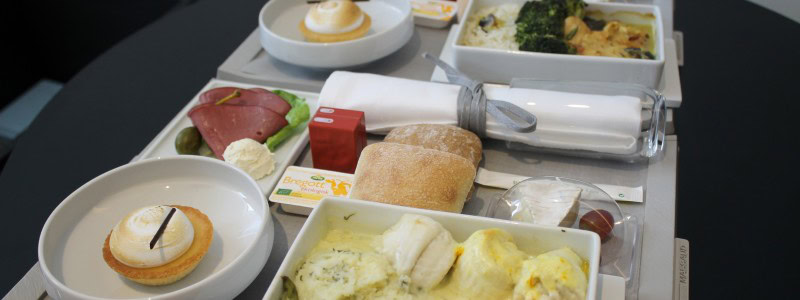 Launch of Air France's new service concept on medium-haul flights - testing new food on the route Stockholm-Paris