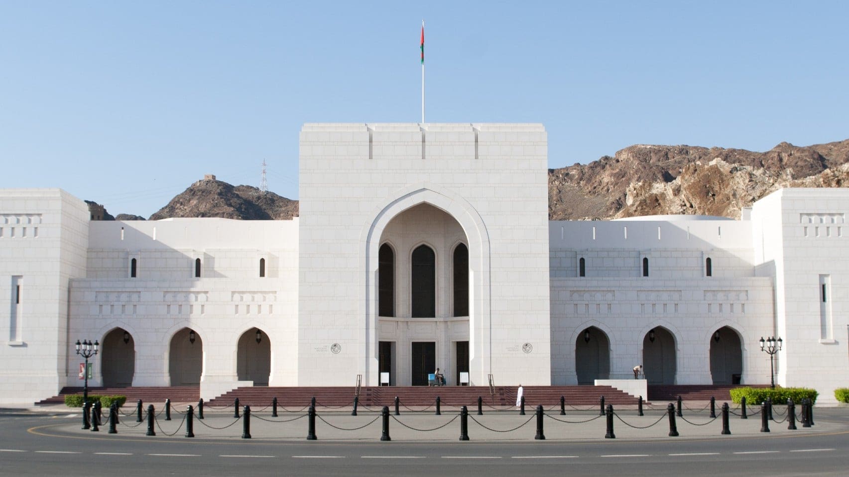 Outside the national museum oman in muscat