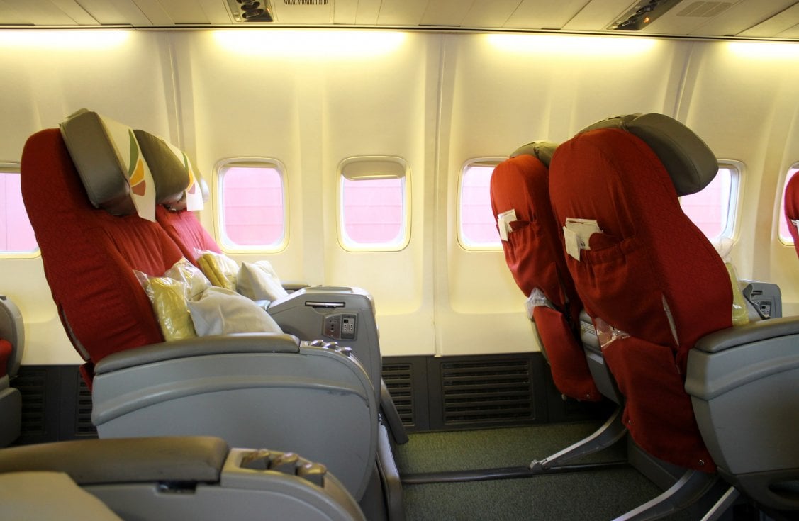 En sista flygning med Ethiopian Airlines business class Stockholm-Rom - 17