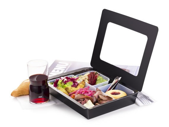 Bedre mat og Champagne før avgang - Forbedret mat i SAS Plus med treretters måltid på Europalinjer - 1