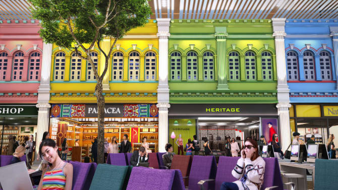 En förhandstitt på den kommande nya terminalen 4 på Changi i Singapore - 5