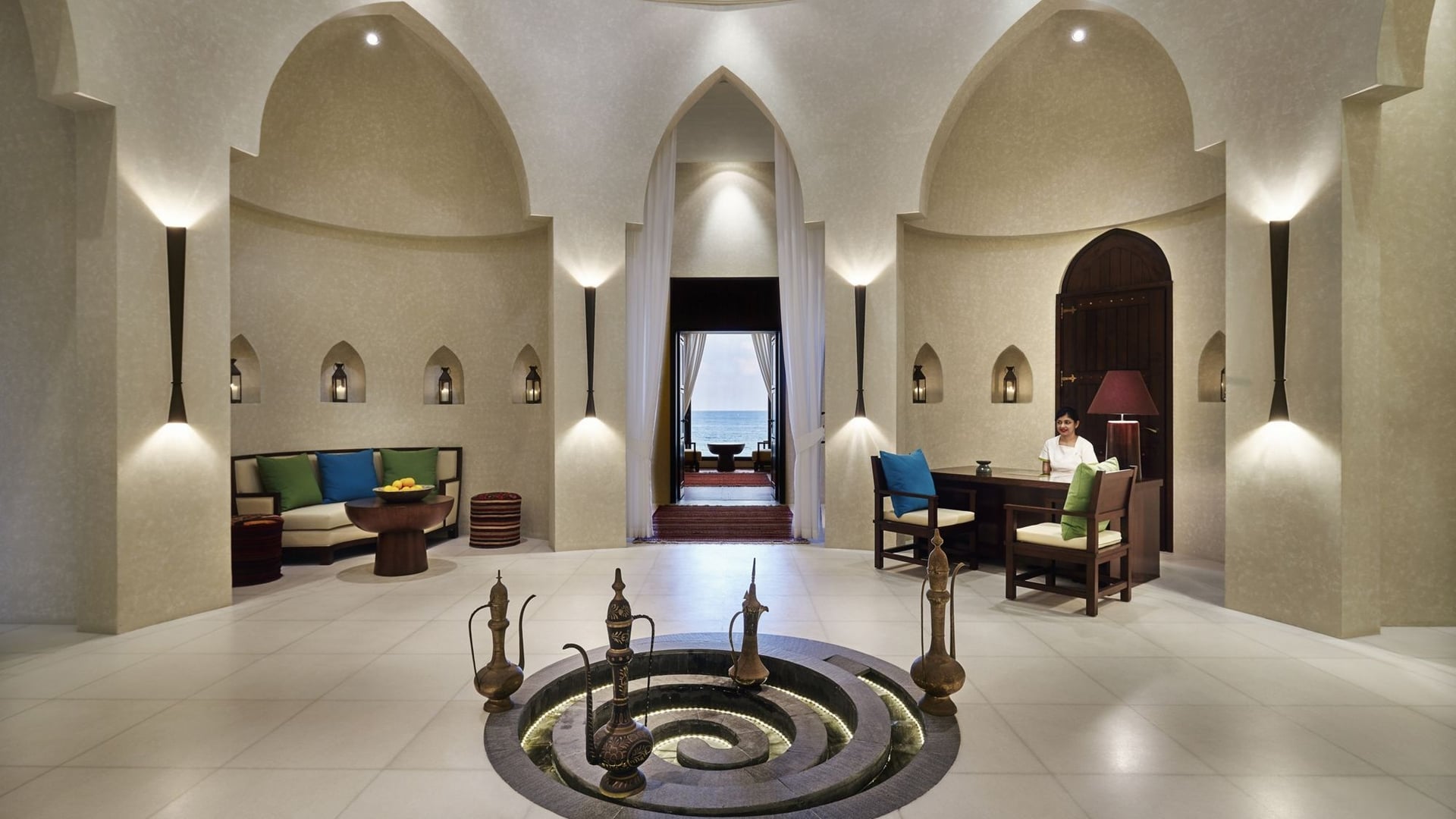 Inside al bustan palace spa at ritz-carlton muscat