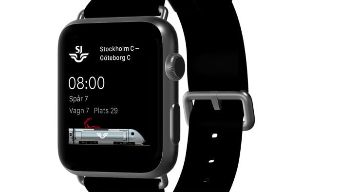 SJ lanserar Apple Watch-appen Min Resa
