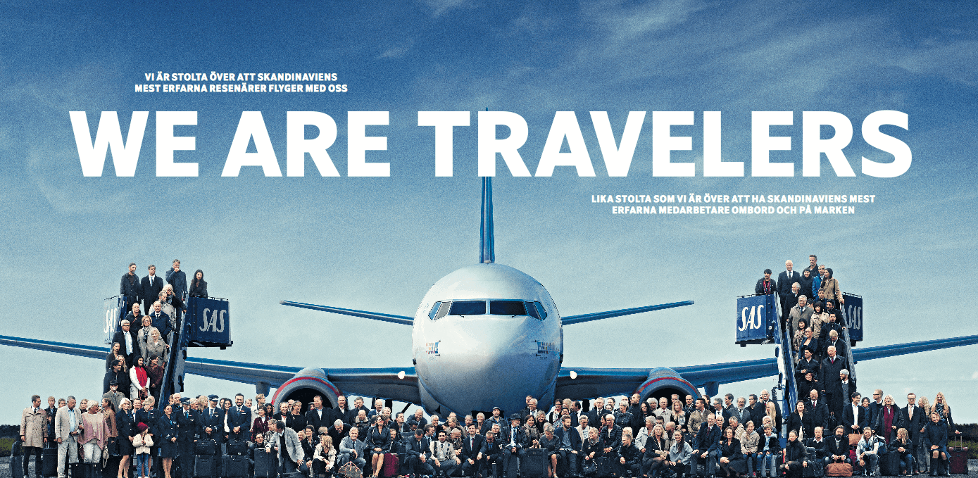 SAS lanserer nytt livsstilskonsept for frekvente reisende - "We Are Travelers"