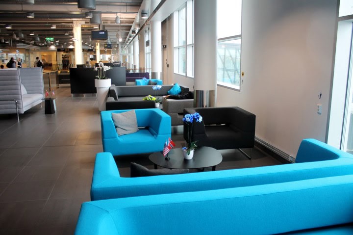 Invigning av SAS nya oljelinje, all-business class Stavanger-Houston - Ny lounge på Stavanger Sola - 1