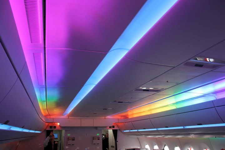 Kig ind i verdens nyeste passagerfly – Airbus A350 - Kabinebelysning - 5