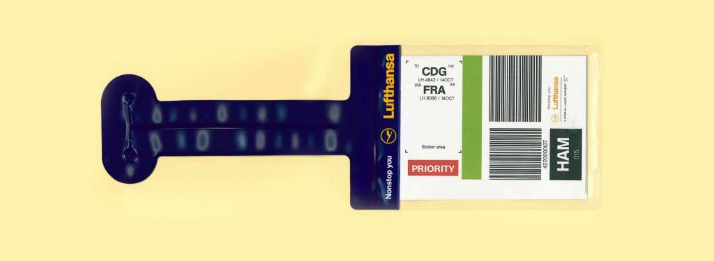 När du reser med bagage: printa ut bagagetaggen hemma