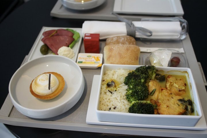 Launch of Air France's new service concept on medium-haul flights - testing new food on the route Stockholm-Paris - New food concept in business class and economy class - 1