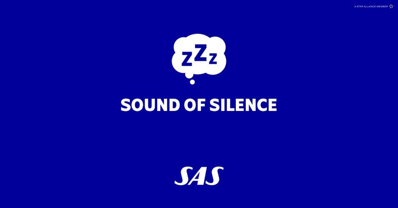 SAS morgonflyg blir nu tystare ombord