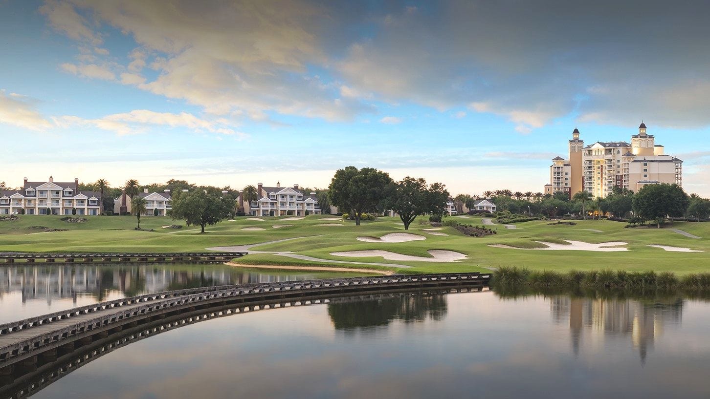 Reunion Resort & Golf Club orlando seen from the river