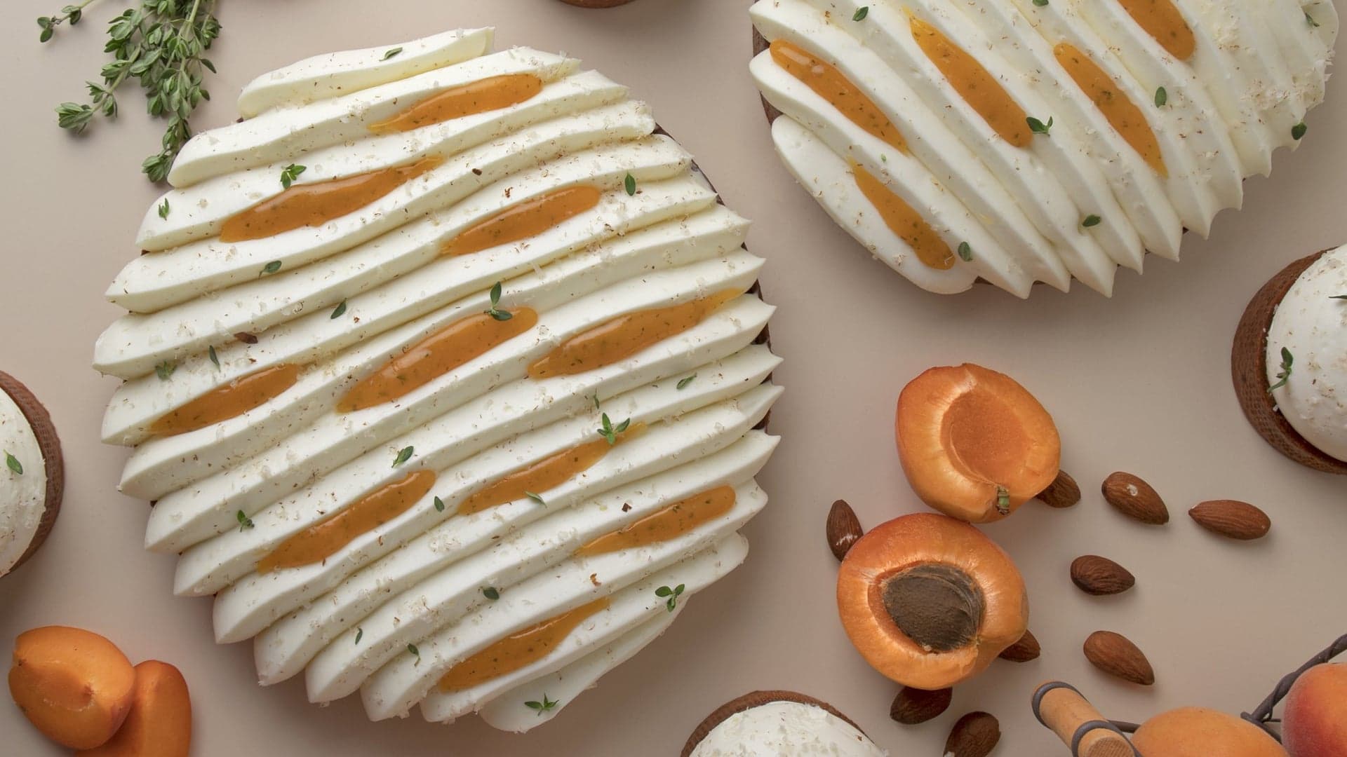 Apricot cake made at Yann Couvreur Pâtisserie