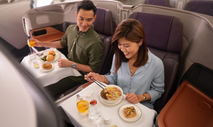 Singapore Airlines converts a parked Airbus A380 into a restaurant - 1