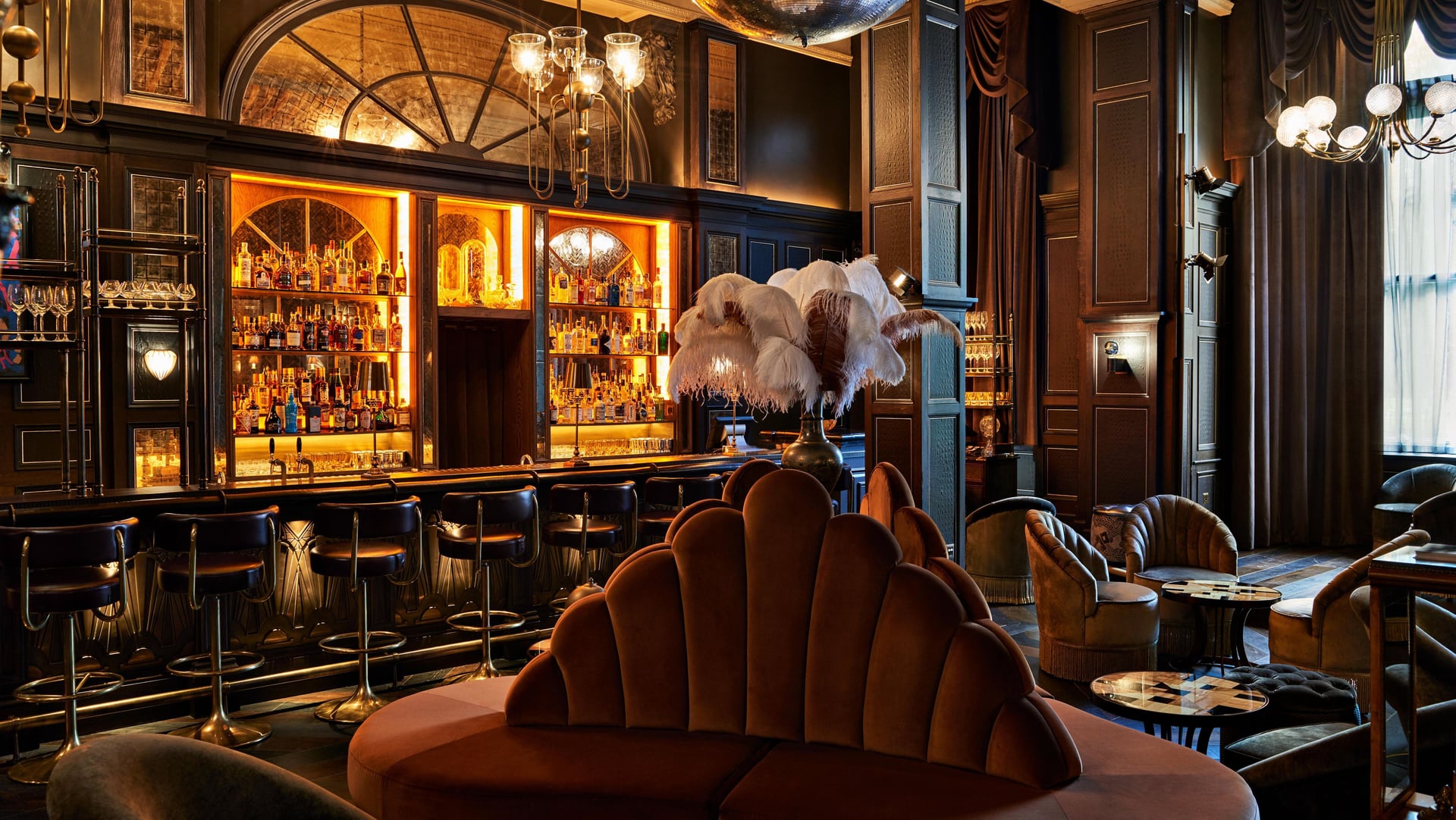 inside view of Fitz's Bar - Bloomsbury