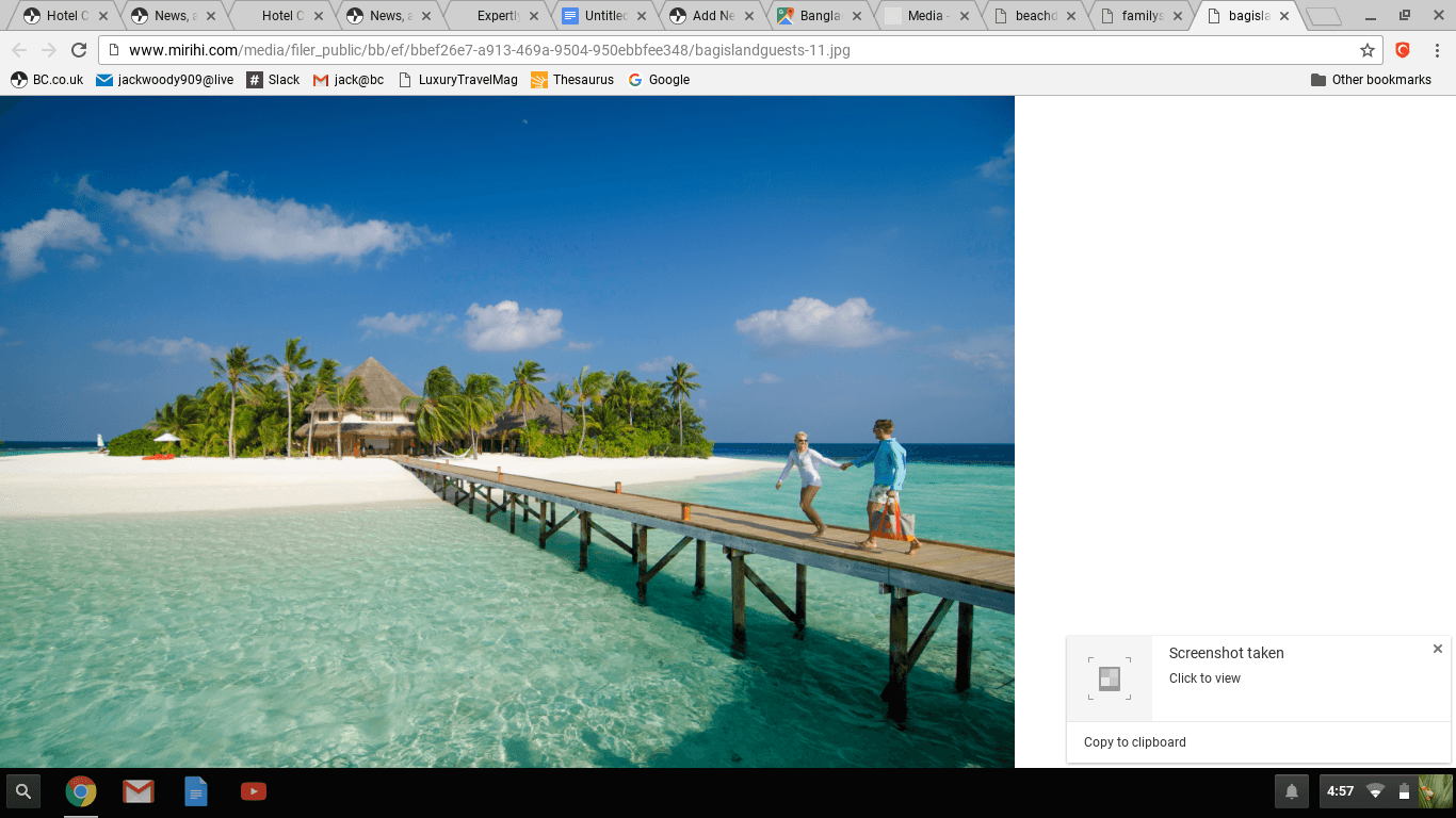 Cinema under the stars in the Maldives