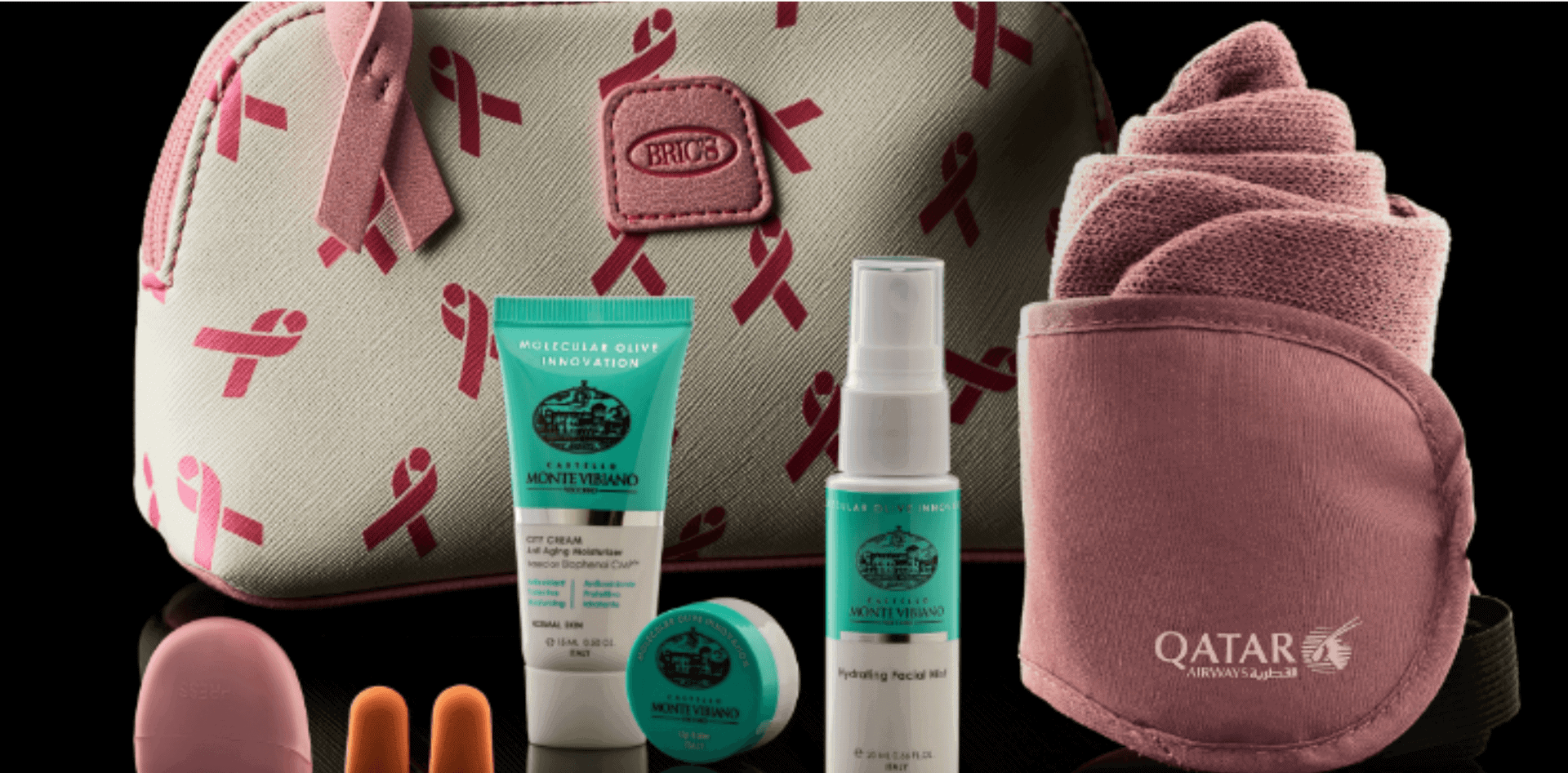 Qatar Airways Offers Limited Edition Amenity Kits In Support of Breast Cancer Awareness Month