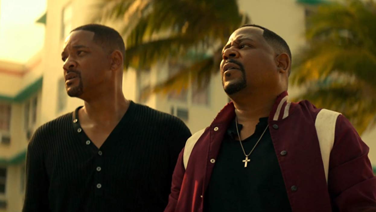Will Smith and Martin Lawrence standing outside The Biltmore Hotel in Florida