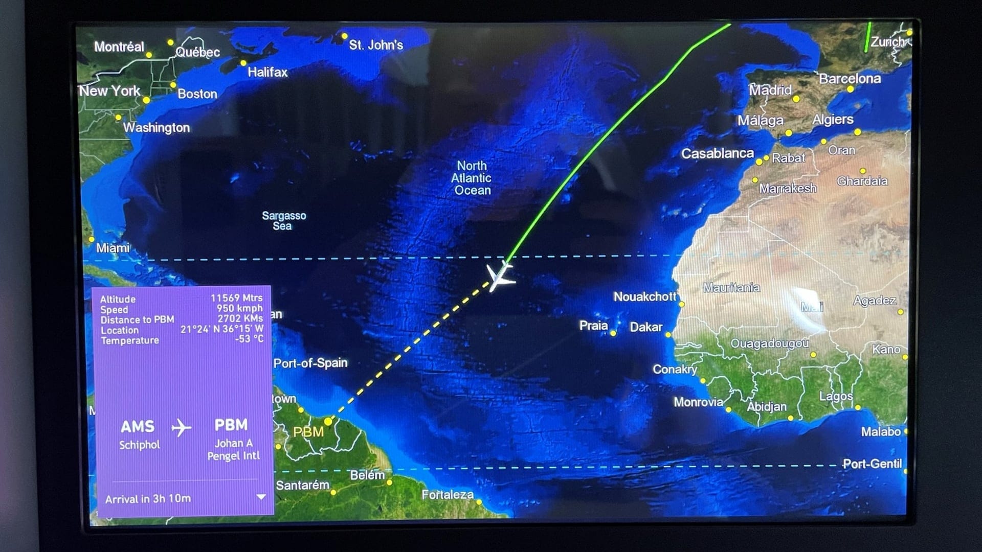 Airline review Entertainment - Surinam Airways - 2