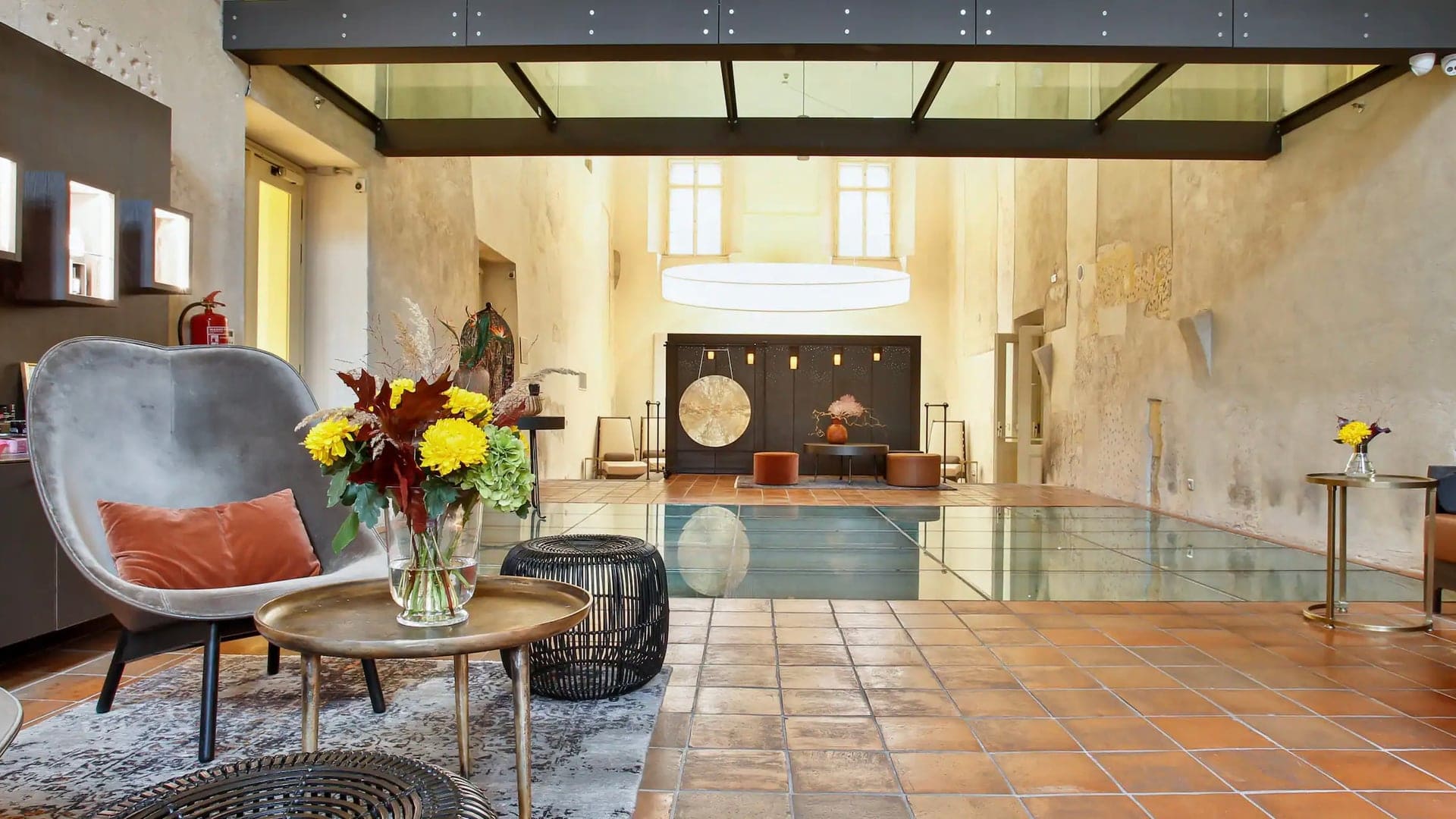 lobby at The Mandarin Oriental Prague