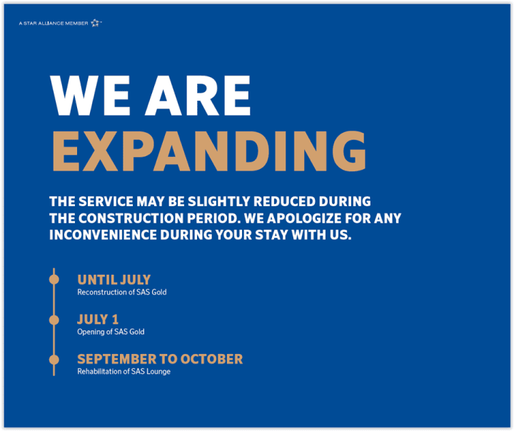 Ny udvidet SAS-lounge undervejs på Oslo Gardermoen