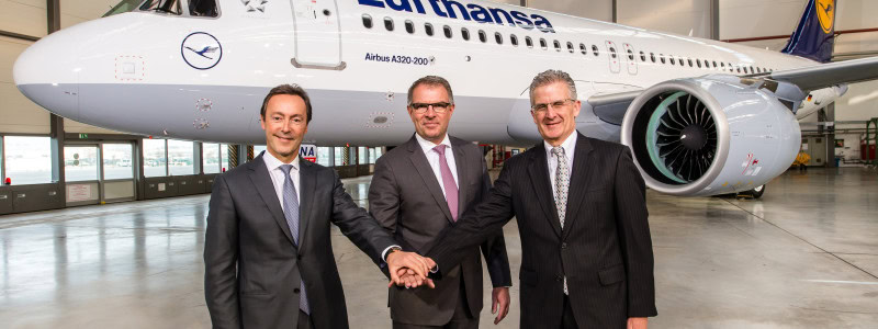 Verdens første Airbus A320 neo er på plass hos Lufthansa