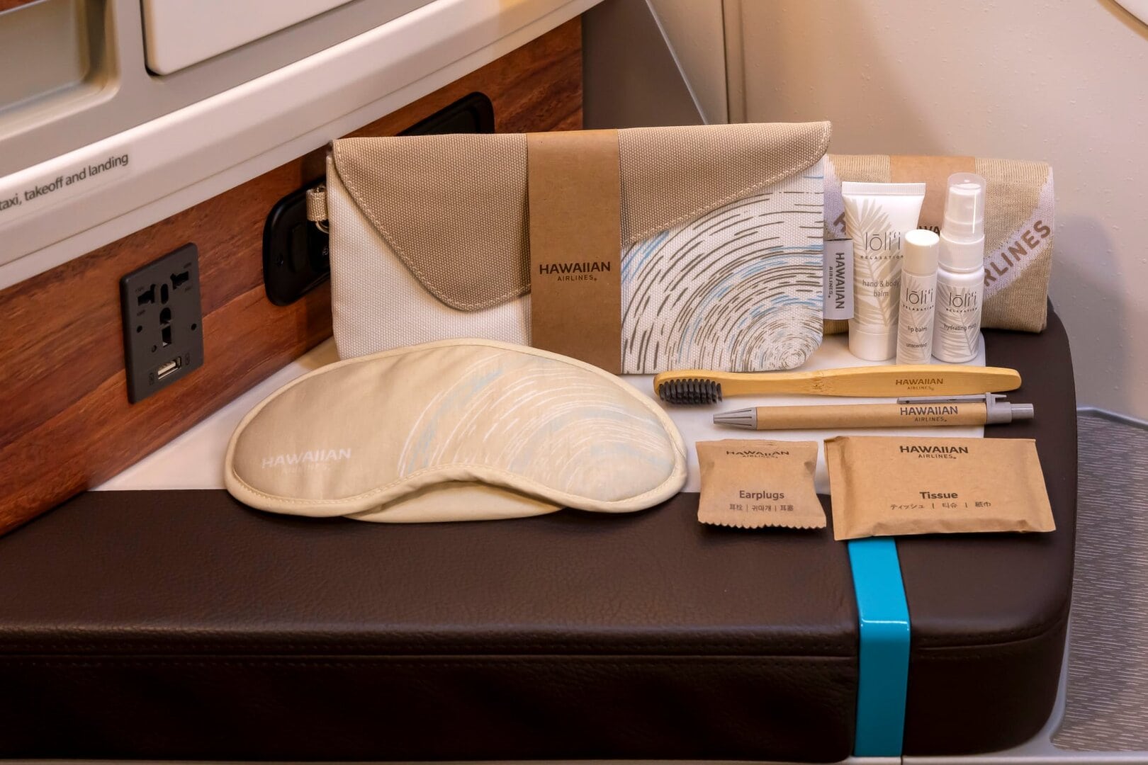 Hawaiian Airlines unveils new amenity kits & soft goods