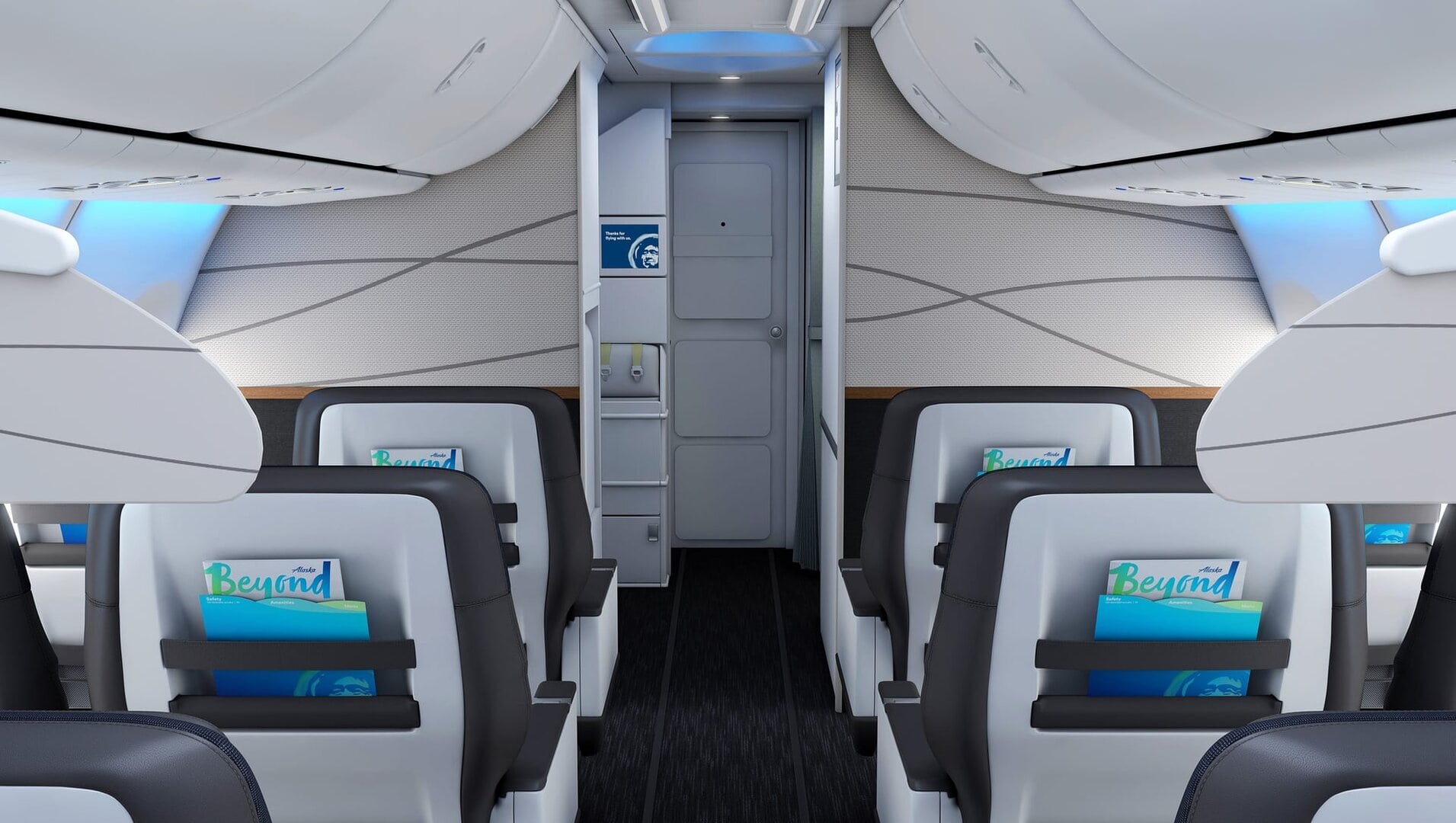 Airline review Cabin & Seat - Alaska Airlines - 3