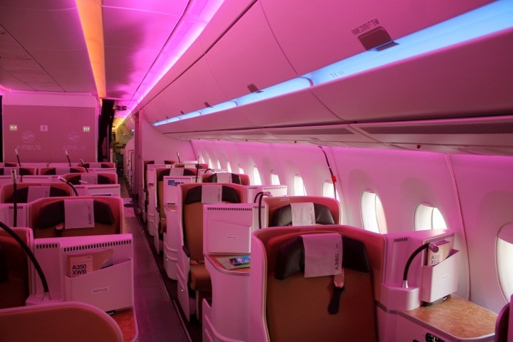 Kig ind i verdens nyeste passagerfly – Airbus A350 - Kabinebelysning - 2