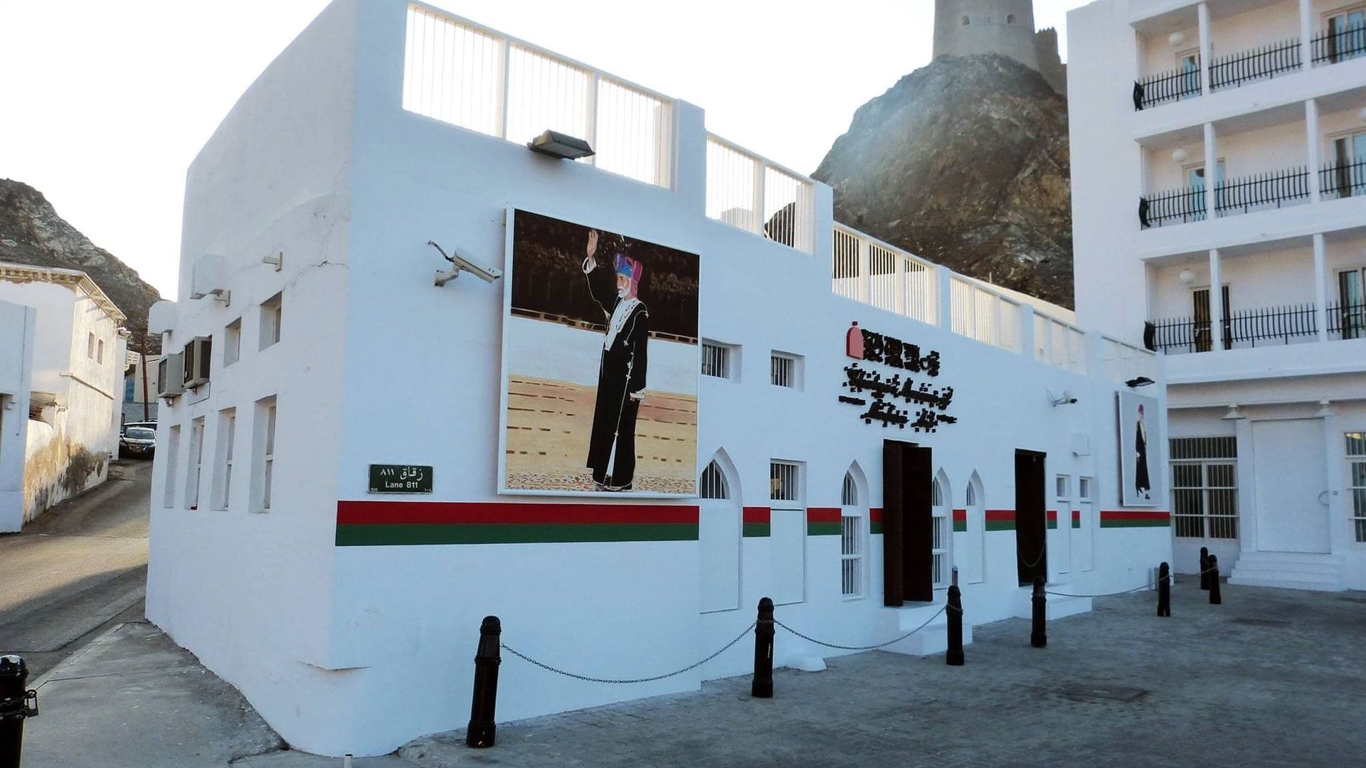 Main entrance of Ghalya´s museum of modern art muscat