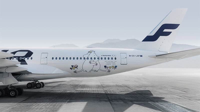 Moomin makeover for two Finnair A350s