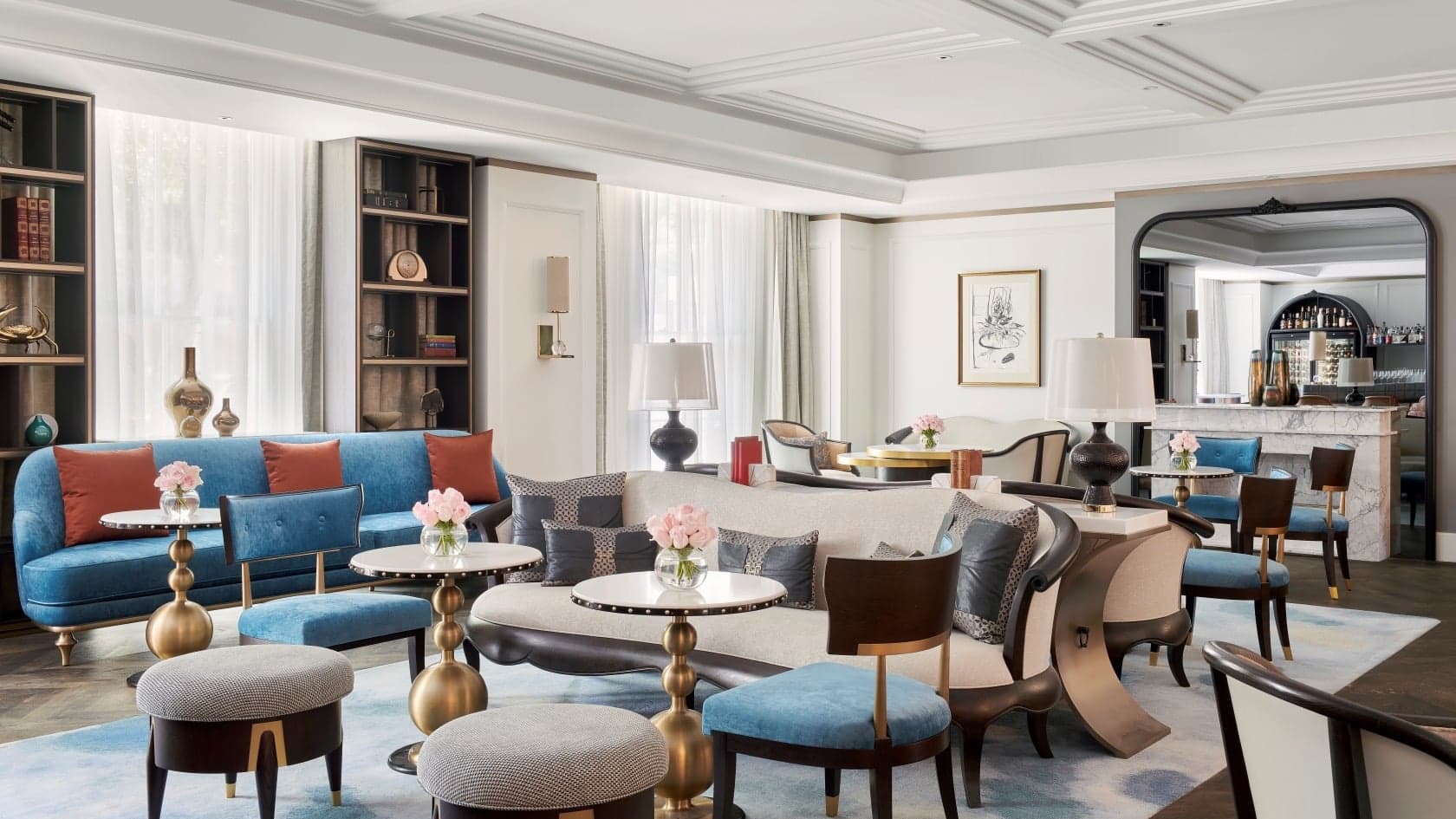 Relaxing area at the langham hotel sydnet