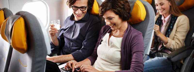 Lufthansa med wi-fi ombord på kort og mellomdistanse rutene